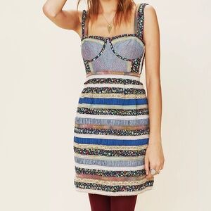 FP New Romantics Ol' Oprey Smocked Dress size 12